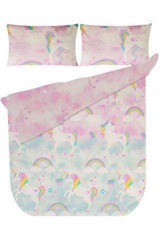 KIDS CLOUD UNICORN POLYESTER DUVET COVER S Blush Pink SHEET STREET