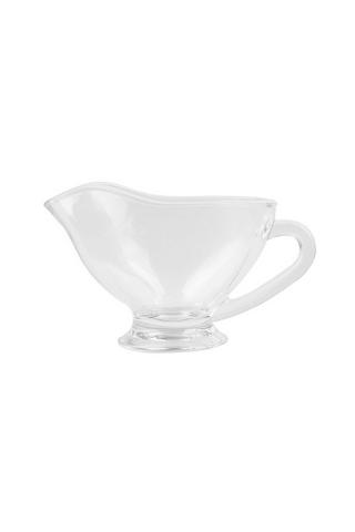 GLASS GRAVY BOAT