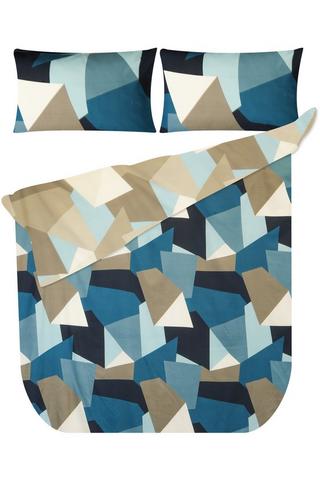 TRIANGLE FRAGMENTS POLYESTER DUVET COVER