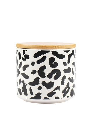 LEOPARD PRINTED STORAGE CANISTER