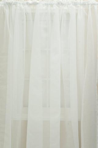 CRACKLE SHEER TAPED CURTAIN 270X218CM