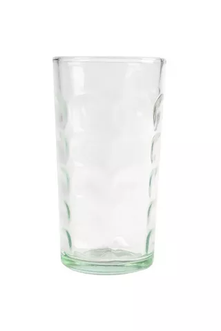 EMBOSSED GLASS TUMBLER