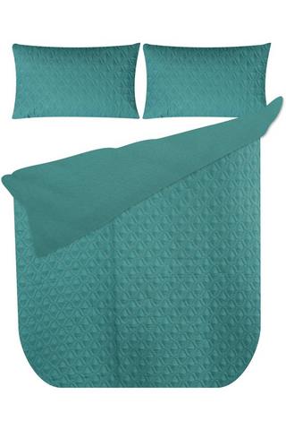PLAIN QUILTED POLYESTER DUVET COVER
