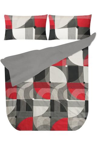 MONROE GEO POLYESTER DUVET COVER