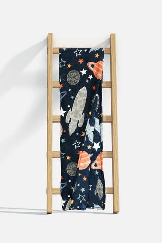 KIDS STARSHIP CORAL FLEECE BLANKET 125X150CM