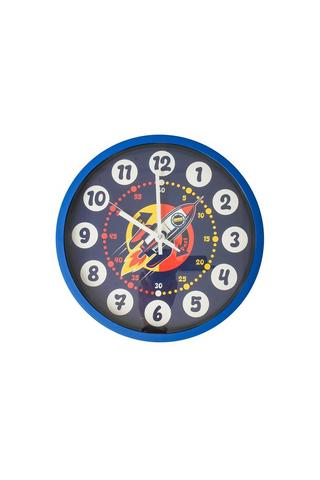 30CM KIDS SPACE SHIP WALL CLOCK