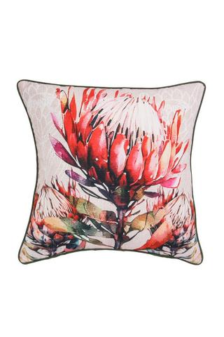 RUSTIC PROTEA PRINTED SCATTER 50X50CM