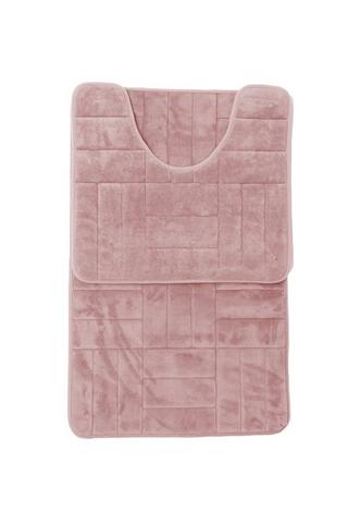 2 PIECE LUX FOAM BATHMAT SET