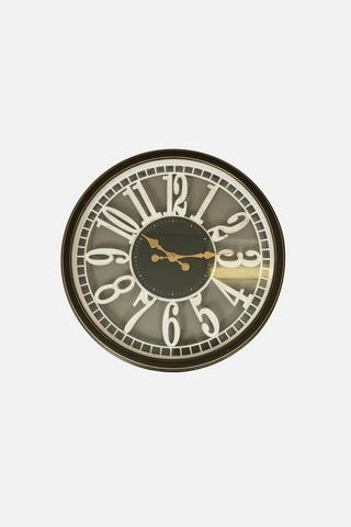 50CM VINTAGE CUT OUT WALL CLOCK