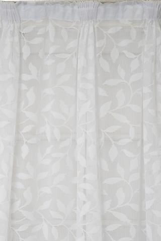 2 PACK LEAF NET SHEER CURTAIN 145X218CM