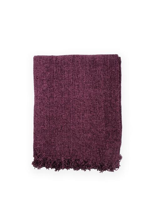 CHENILLE THROW 140X180CM 1 Plum SHEET STREET