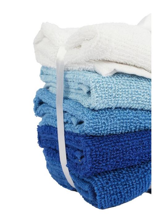 5 PACK FACE CLOTHS - 1 - Electric Blue | SHEET STREET