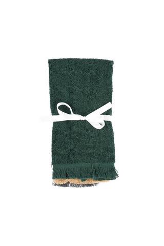 3 PACK FRINGE GUEST TOWEL SET