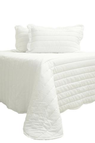 3 PIECE JACQUARD WAFFLE POLYESTER QUILT SET