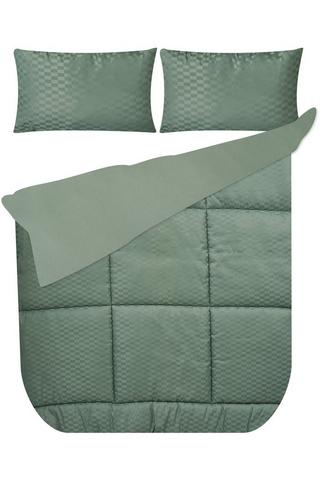 GRID JACQUARD POLYESTER COMFORTER