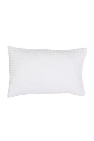 2 PACK WAFFLE POLYESTER STANDARD PILLOWCASES