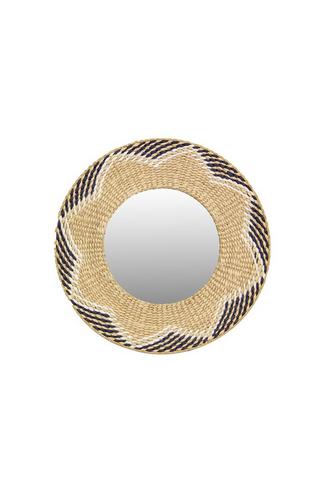 60CM RATTAN DECORATIVE MIRROR