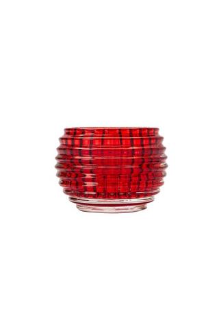 GLASS RIPPLE TEALIGHT HOLDER