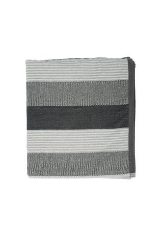 MELANGE STRIPE VELOUR BATH SHEET