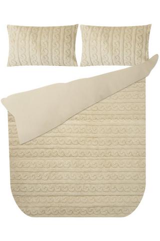 WINTER KNIT SHERPA POLYESTER COMFORTER