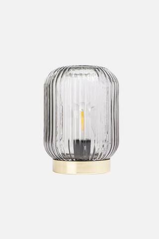 RIBBED GLASS LAMP