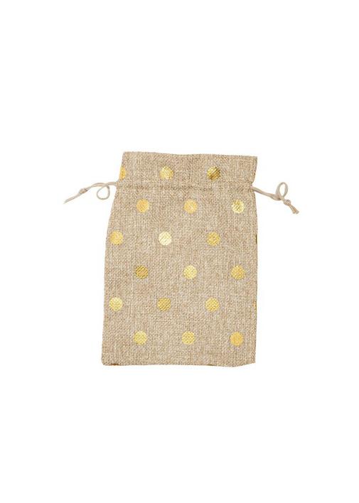 METALLIC DOT STRING BAGS NS Yellow Gold SHEET STREET