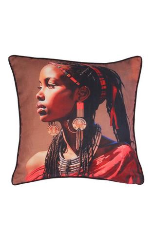 MASAI WOMAN PRINTED SCATTER 50X50CM