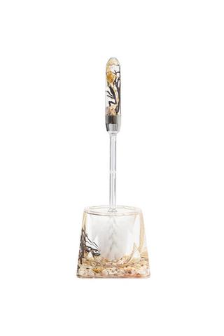 ACRYLIC SHELL TOILET BRUSH SET