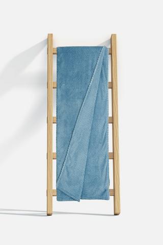 PLUSH WAFFLE BLANKET 200X220CM