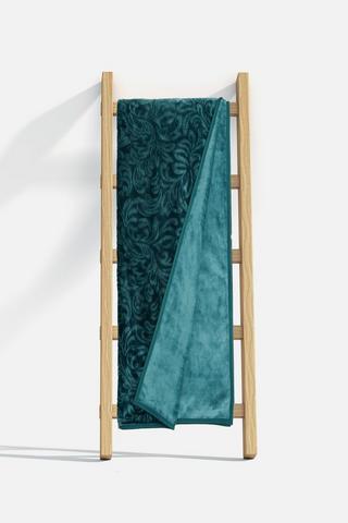 2.5KG CARVED SCROLL MINK BLANKET 220X200CM