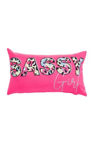 KIDS SASSY SCRIPT BEDROOM SCATTER 50X30CM