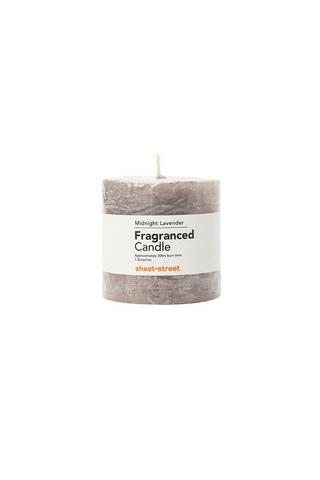 SMALL MIDNIGHT LAVENDER SCENTED PILLAR CANDLE