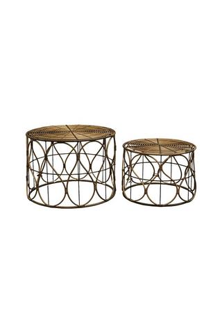 WOVEN NESTED TABLES