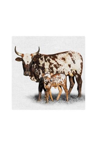 NGUNI MAMA AND CALF WALL ART 80X100CM