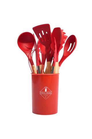 12 PIECE SILICONE KITCHEN UTENSILS