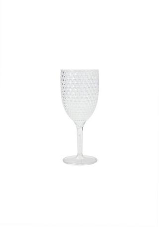 MIAMI EMBOSSED WINE GLASS