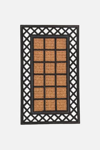 RUBBER BOARDER COIR MAT 45X75CM