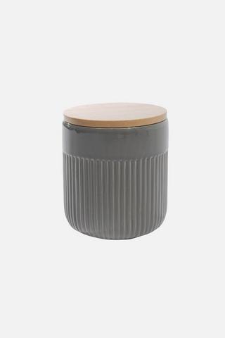 RIBBED STORAGE CANISTER