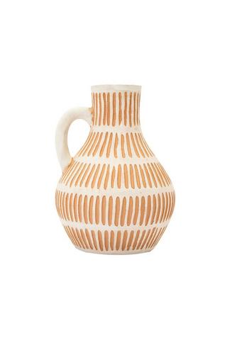 STRIPED JUG DECORATIVE VASE