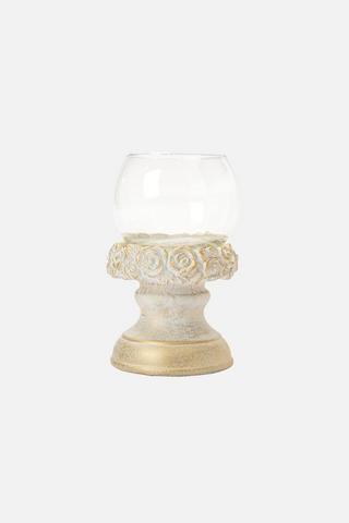 GLASS CANDLE HOLDER