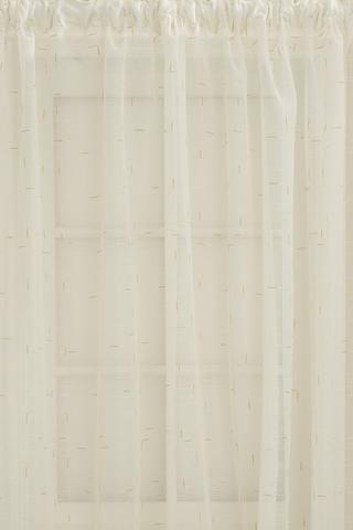 GOLD SPECKLE SHEER TAPED CURTAIN 230X218CM