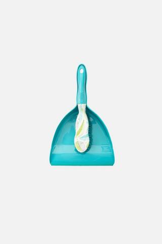 LEAVES PRINTED CLEANING DUSTPAN SET