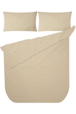 JACQUARD CRINKLE POLYESTER DUVET COVER