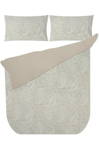 JACQUARD LEAF POLYESTER DUVET COVER