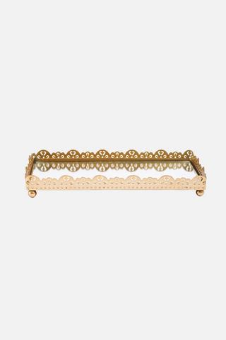 LACE MIRROR DECORATIVE PLATTER