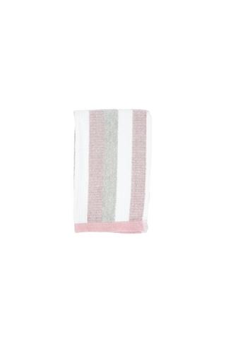 MELANGE STRIPE VELOUR FACE CLOTH