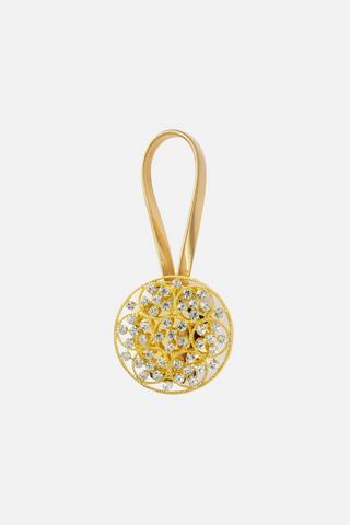 GOLD CIRCLE MAGNETIC CURTAIN TIE BACK