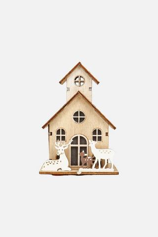 ASSORTED CHRISTMAS DEER LIGHT HOUSE