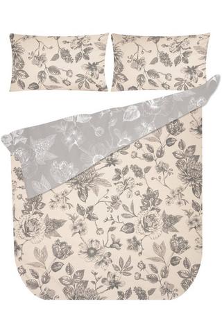 FLORAL POLYCOTTON DUVET COVER