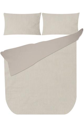 YARN DYE STRIPE POLYESTER DUVET COVER